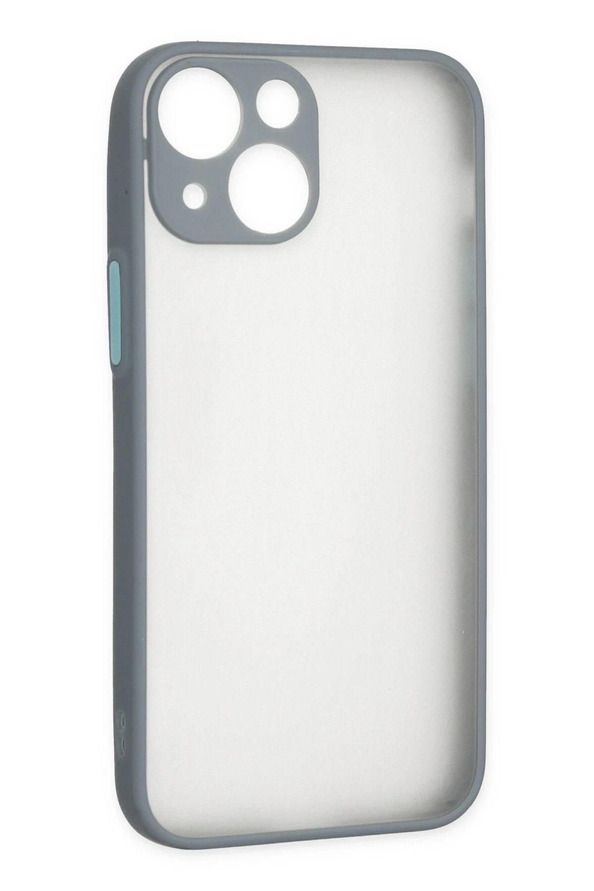 Newface iPhone 15 Plus Kılıf Montreal Silikon Kapak - Gri