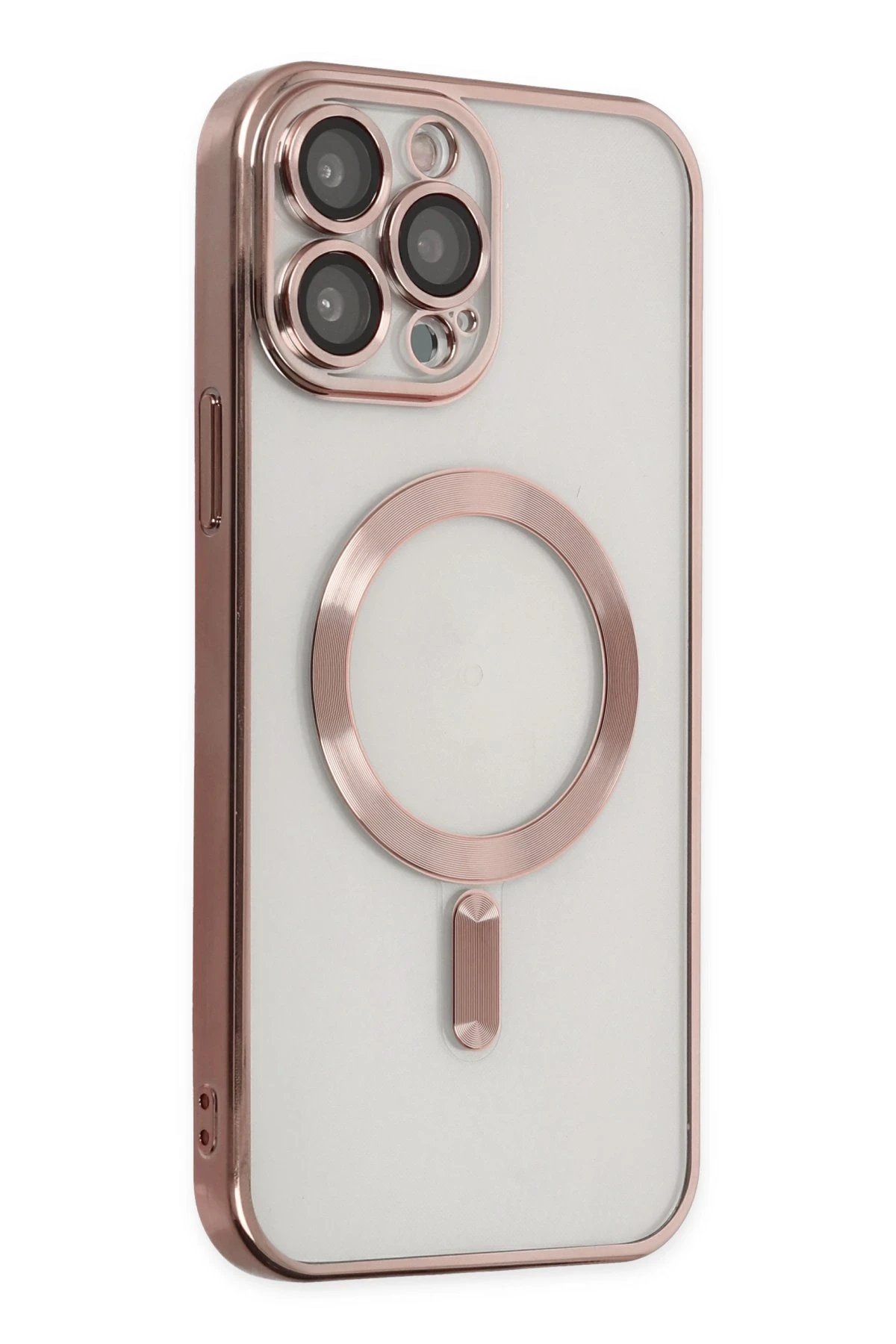Newface iPhone 14 Pro Kılıf Kross Magneticsafe Kapak - Rose