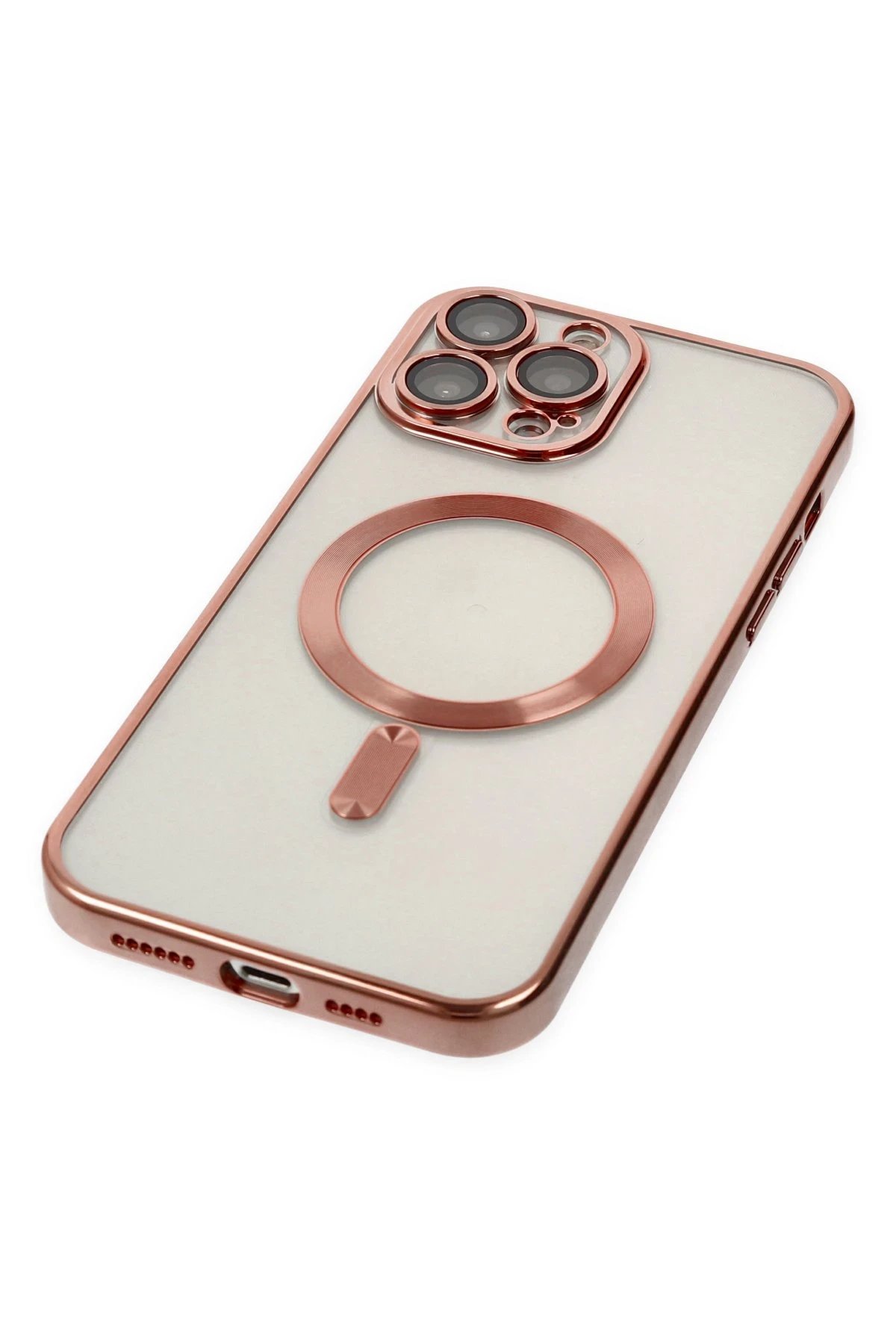 Newface iPhone 14 Pro Kılıf Kross Magneticsafe Kapak - Rose