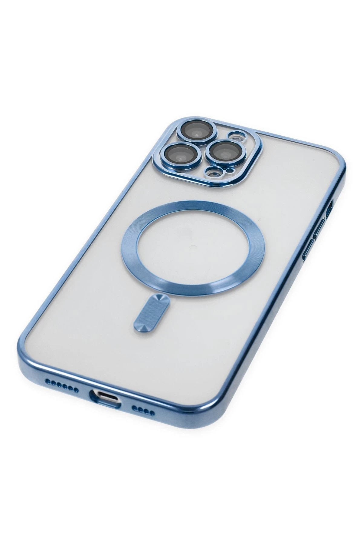 Newface iPhone 14 Pro Kılıf Kross Magneticsafe Kapak - Sierra Blue