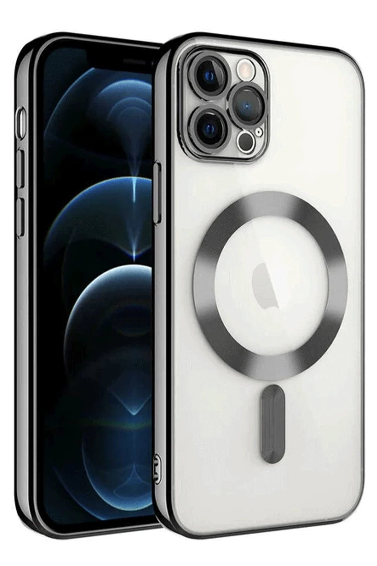 Newface iPhone 14 Pro Max Kılıf Kross Magneticsafe Kapak - Siyah