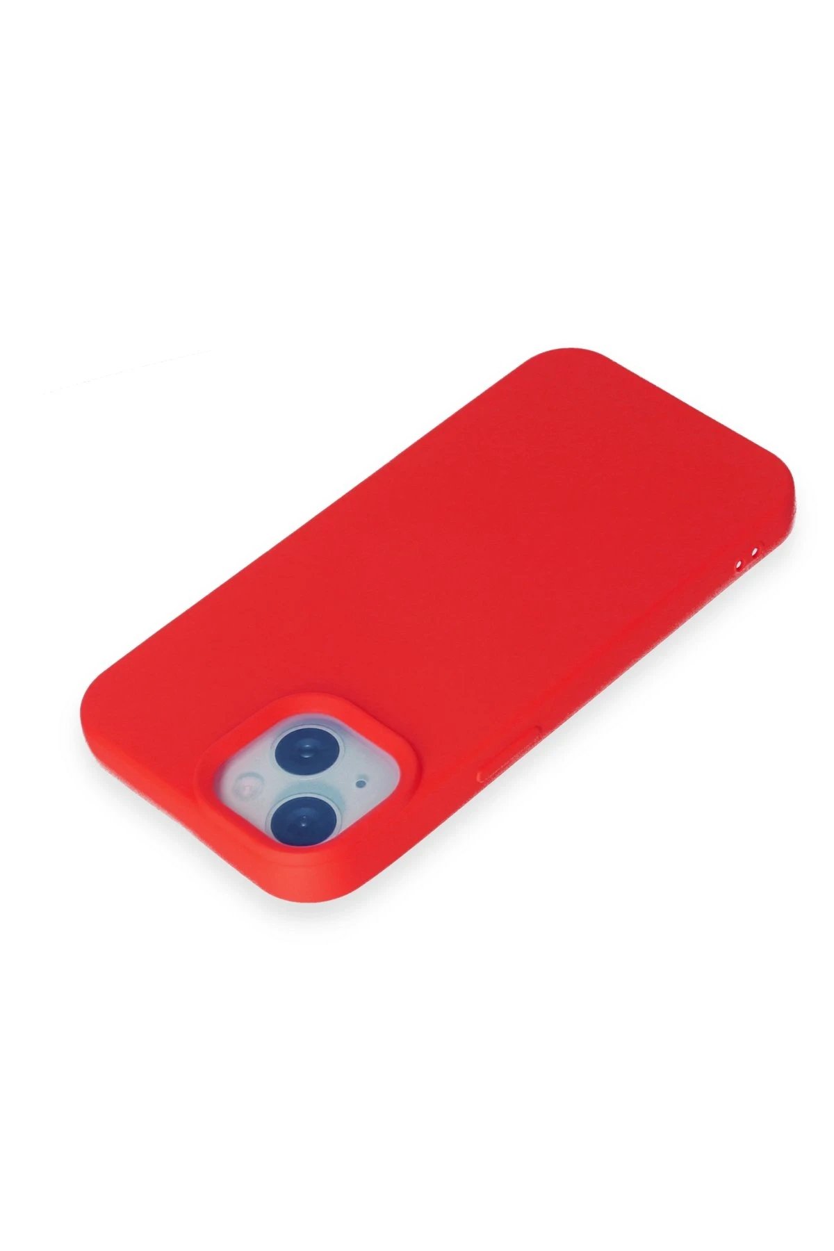 Newface iPhone 15 Kılıf Nano içi Kadife Silikon - Kırmızı