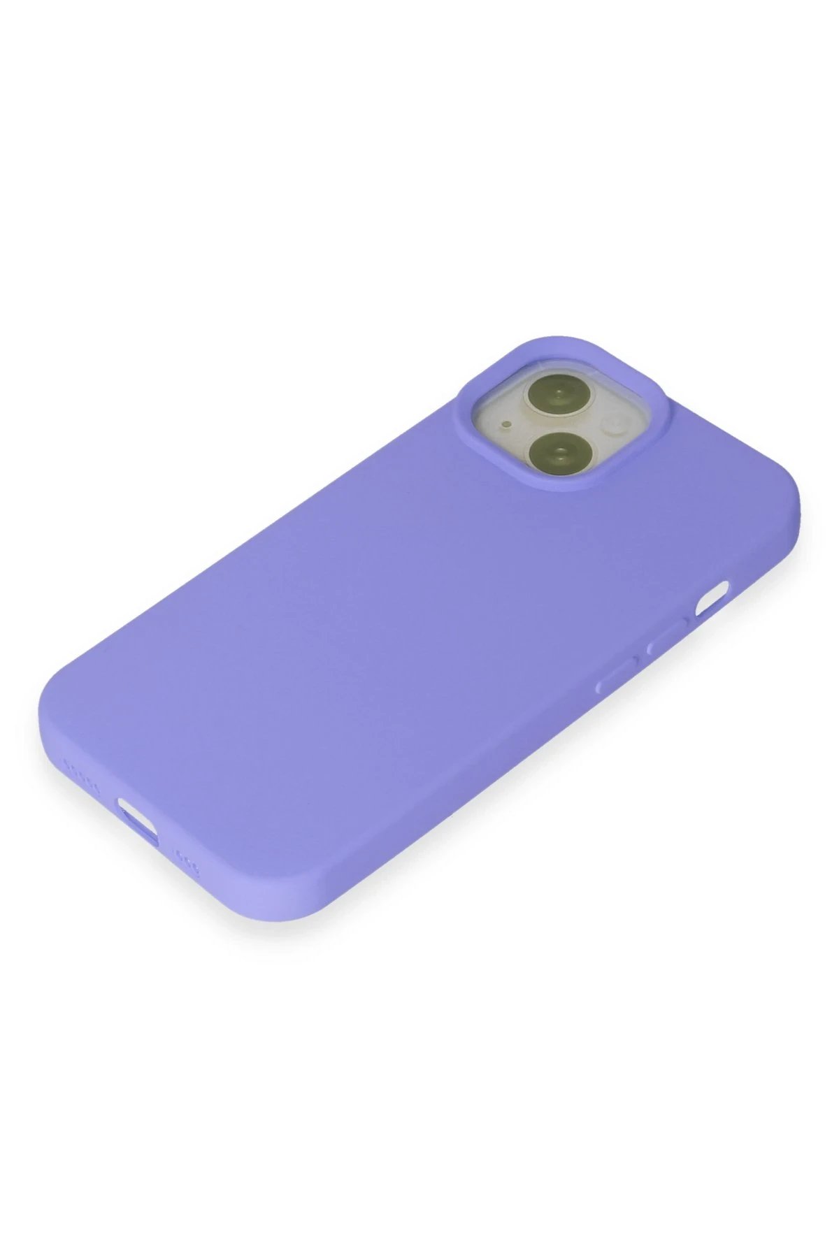 Newface iPhone 15 Kılıf Nano içi Kadife Silikon - Lila