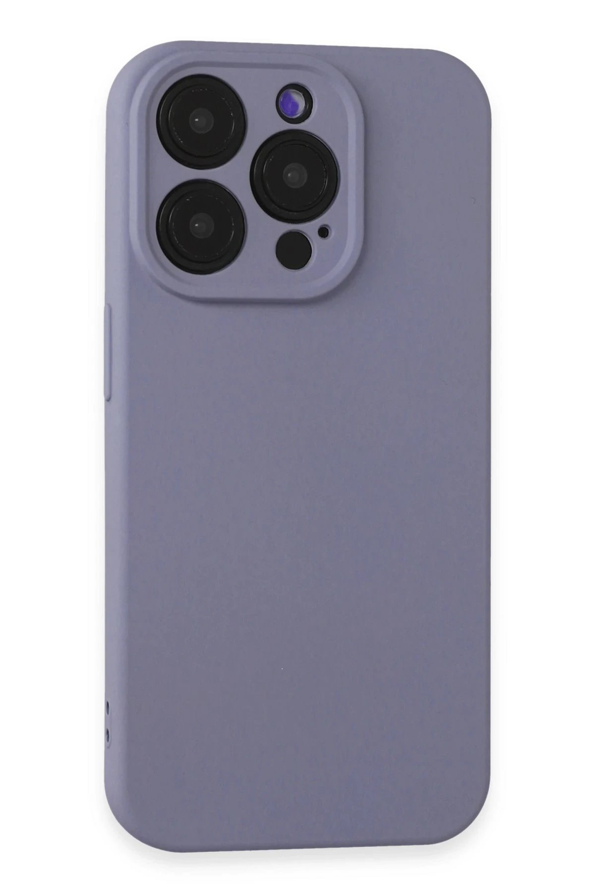 Newface iPhone 15 Pro Max Kılıf Nano içi Kadife Silikon - Lila