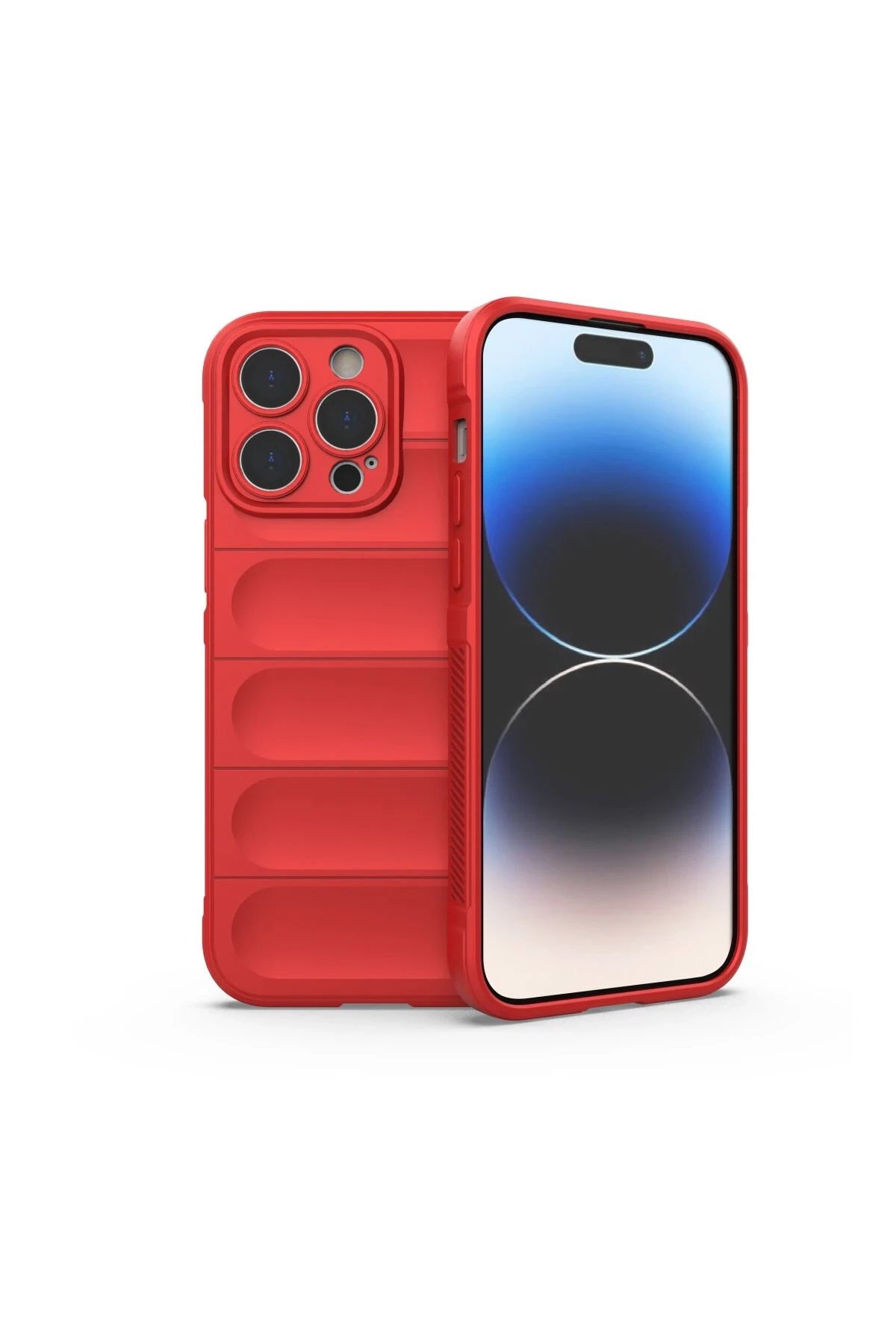 Newface iPhone 15 Pro Kılıf Optimum Silikon - Kırmızı