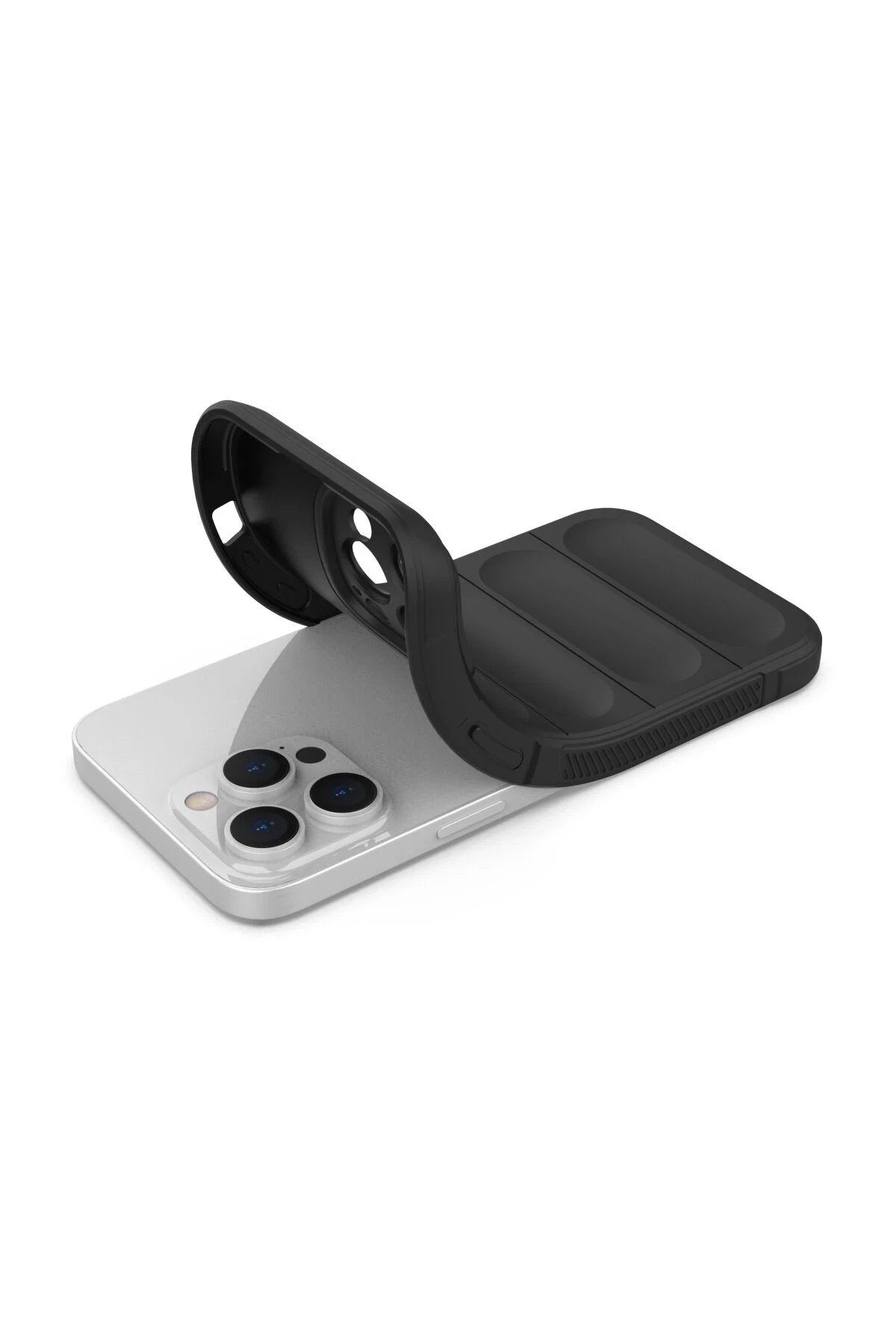 Newface iPhone 15 Pro Max Kılıf Optimum Silikon - Siyah