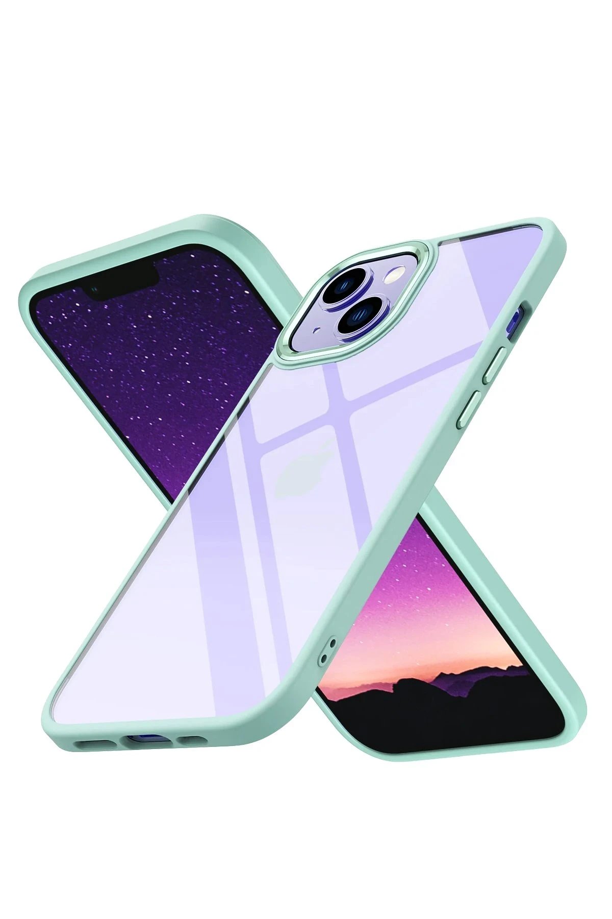 Newface iPhone 15 Kılıf Power Silikon - Yeşil