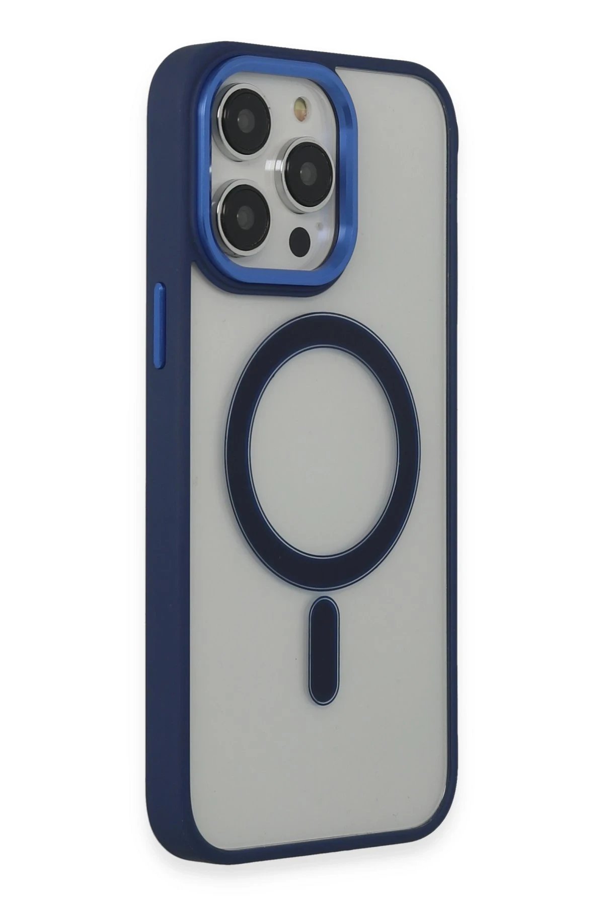 Newface iPhone 15 Pro Max Kılıf Room Magneticsafe Silikon - Lacivert