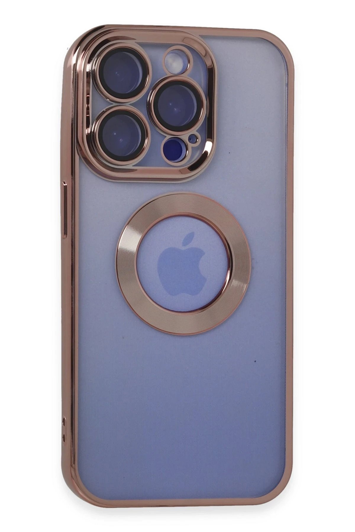 Newface iPhone 15 Pro Max Kılıf Slot Silikon - Rose Gold