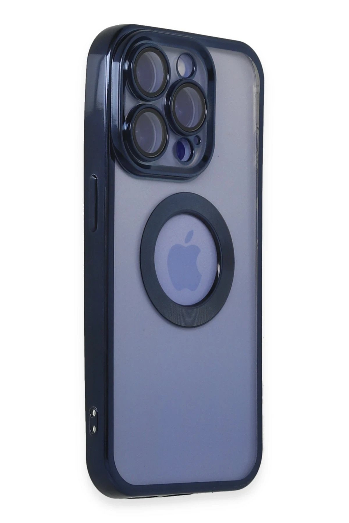 Newface iPhone 15 Pro Max Kılıf Slot Silikon - Lacivert