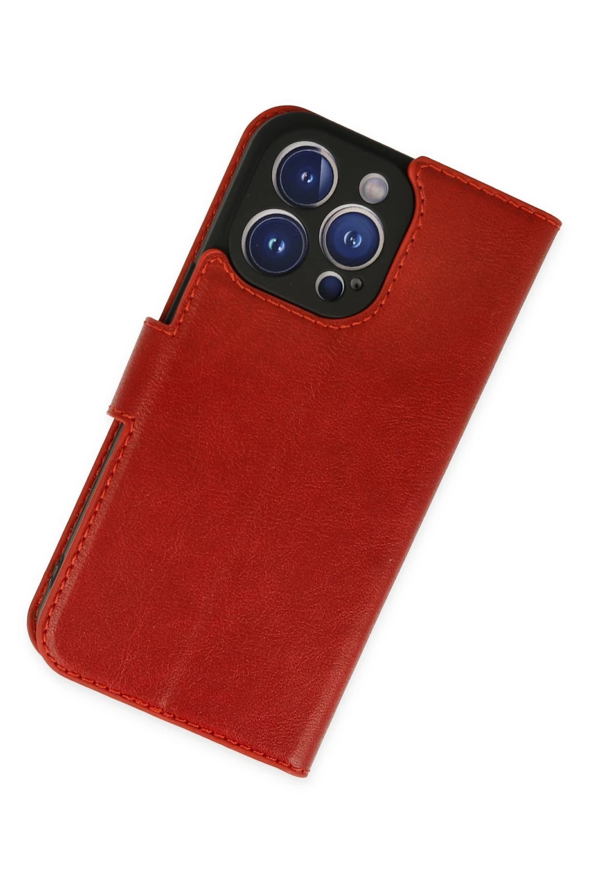 Newface iPhone 14 Pro Max Kılıf Trend S Plus Kapaklı Kılıf - Kırmızı