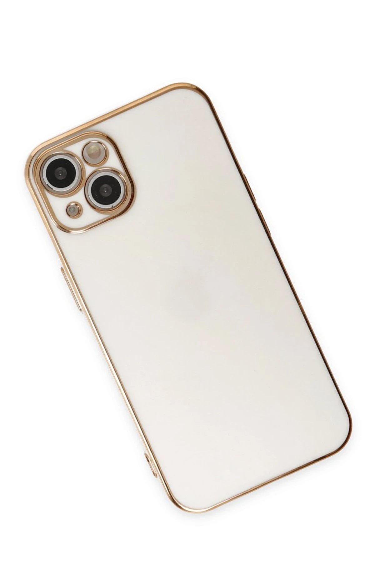 Newface iPhone 15 Kılıf Volet Silikon - Beyaz