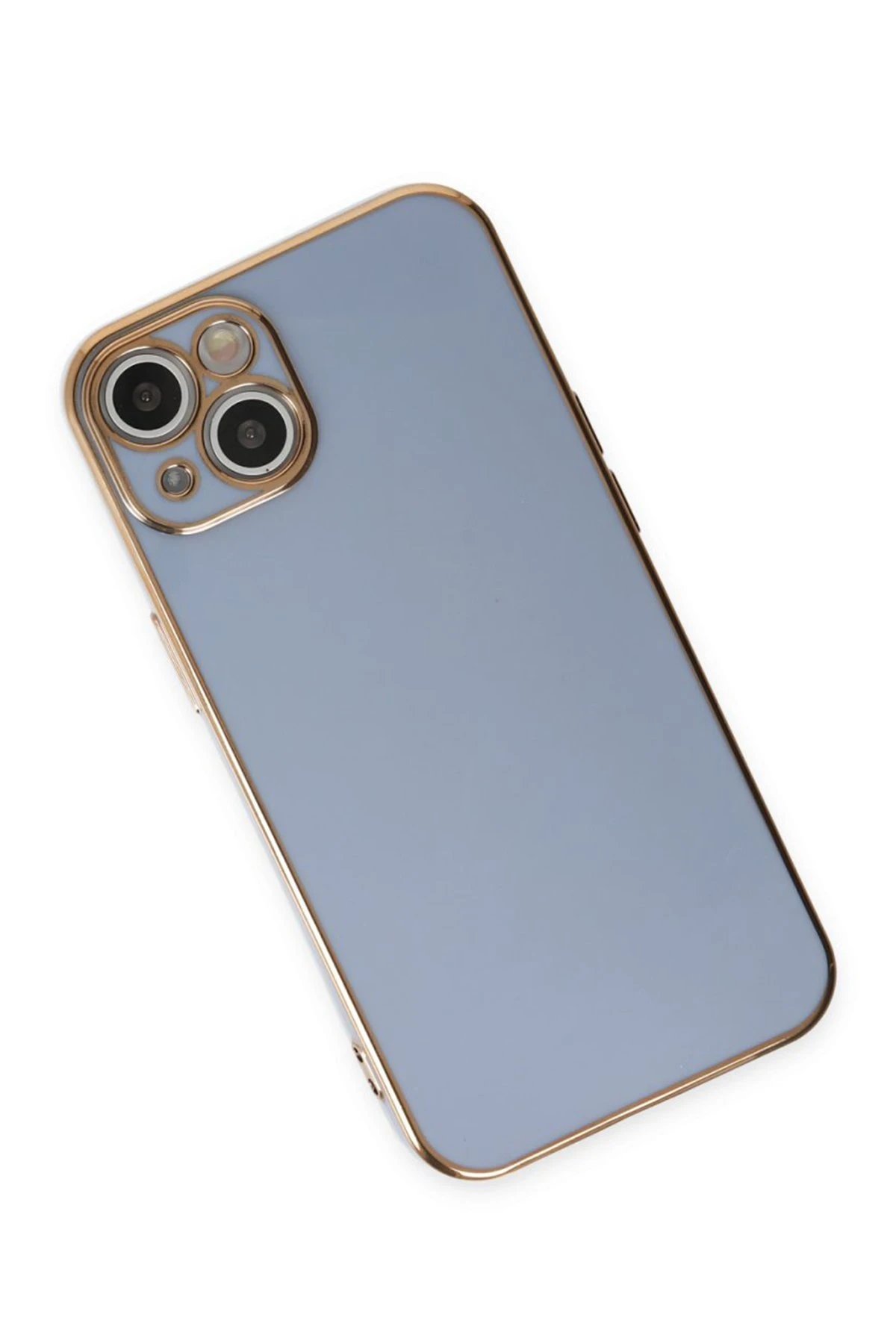 Newface iPhone 15 Kılıf Volet Silikon - Mavi