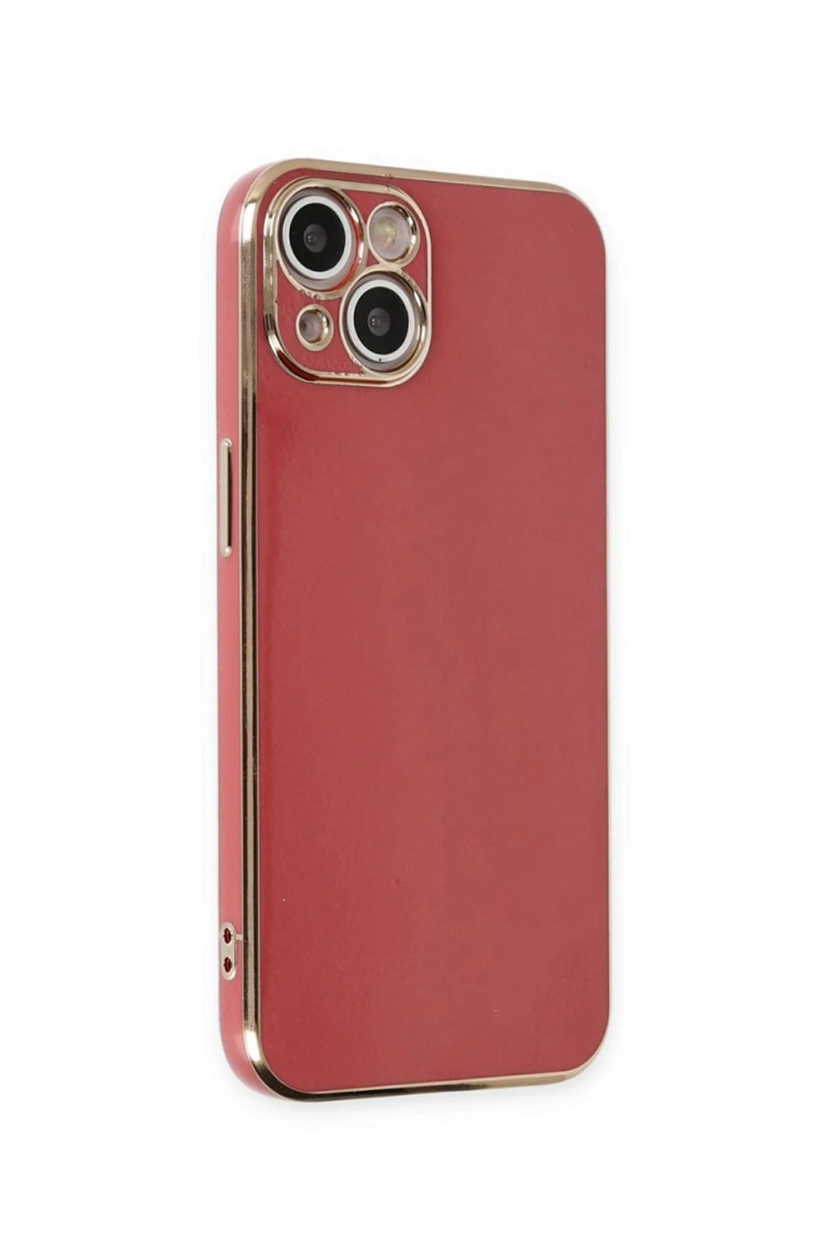 Newface iPhone 15 Kılıf Volet Silikon - Kırmızı