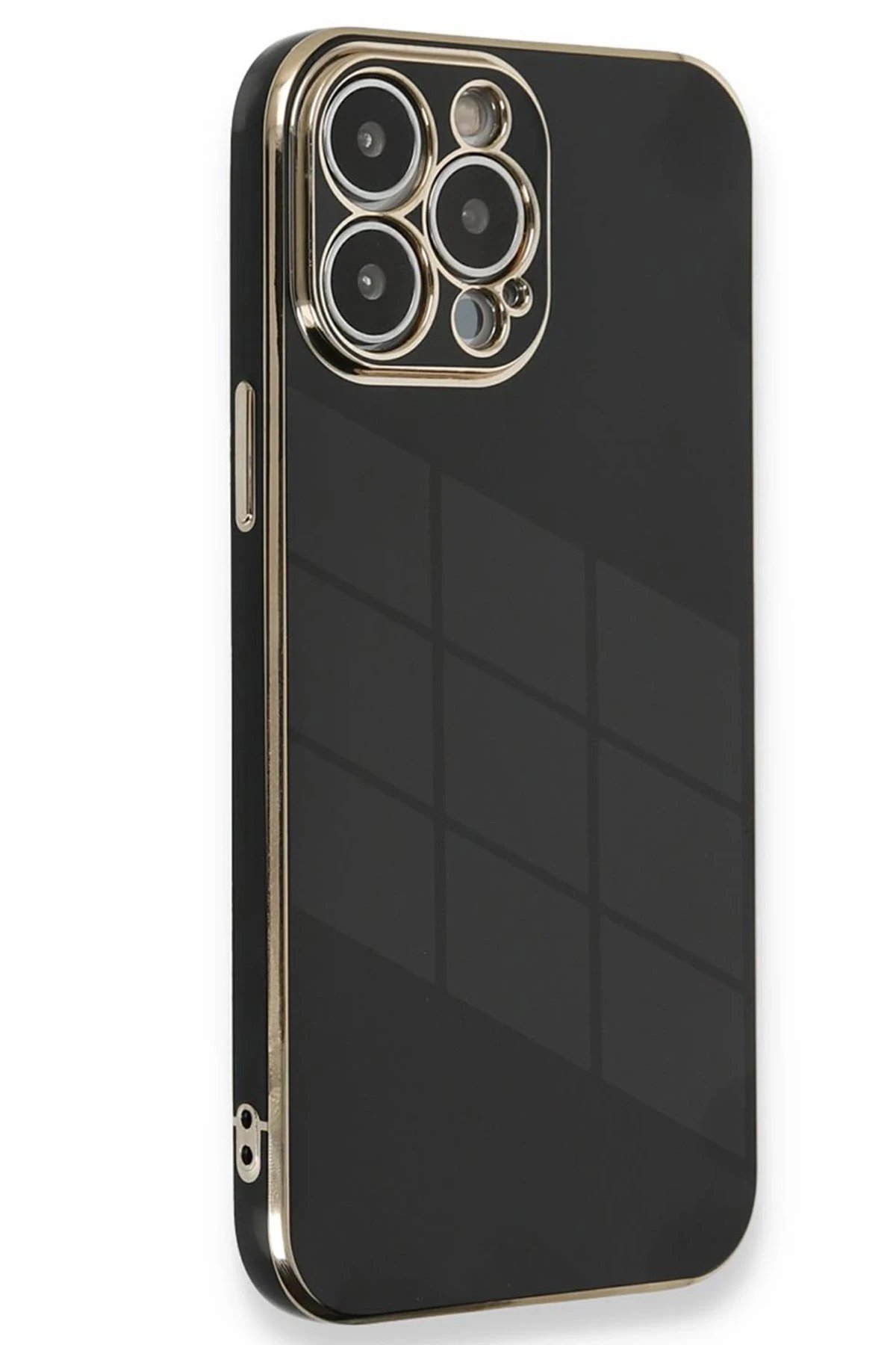 Newface iPhone 15 Pro Kılıf Volet Silikon - Siyah