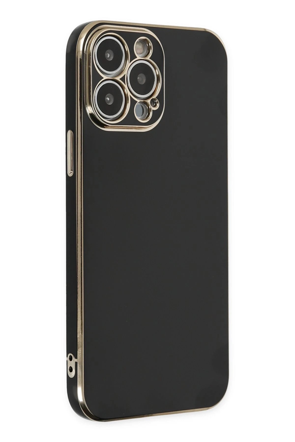 Newface iPhone 15 Pro Max Kılıf Volet Silikon - Siyah