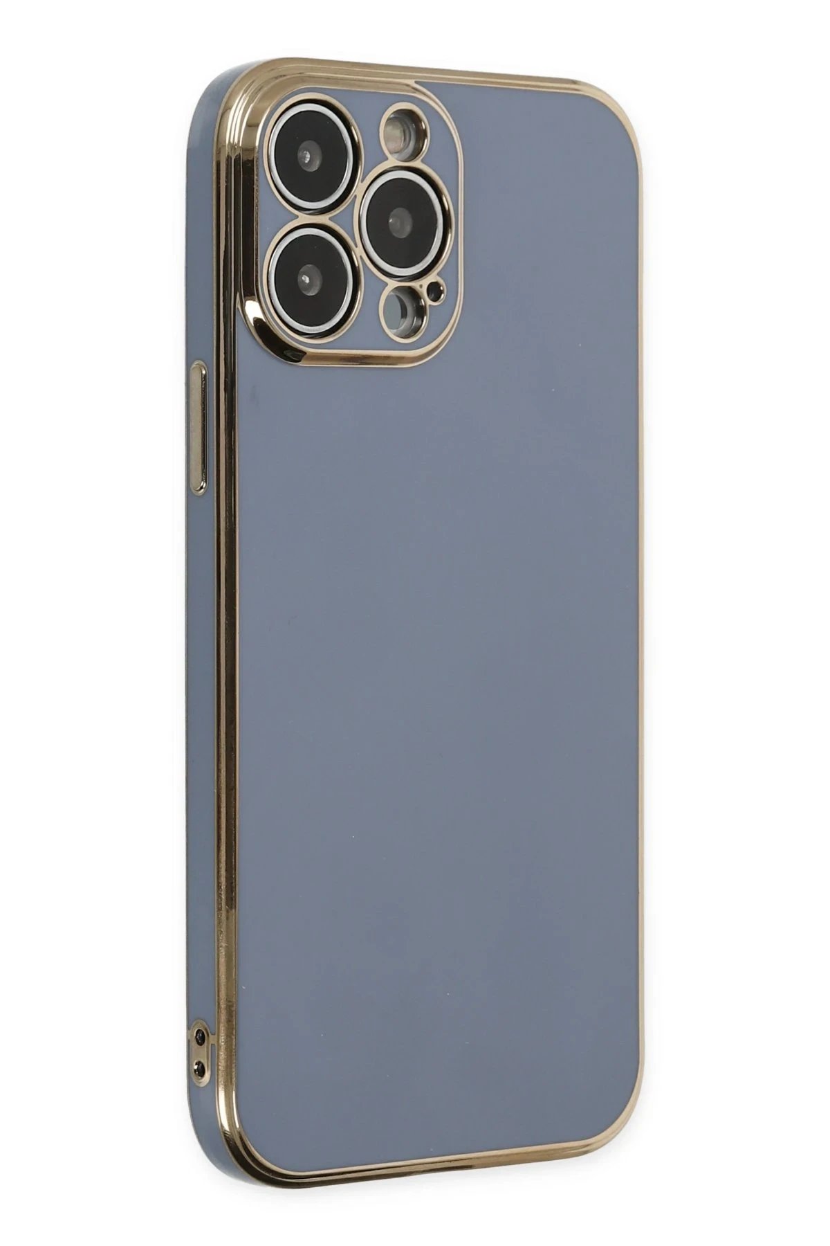 Newface iPhone 15 Pro Max Kılıf Volet Silikon - Mavi