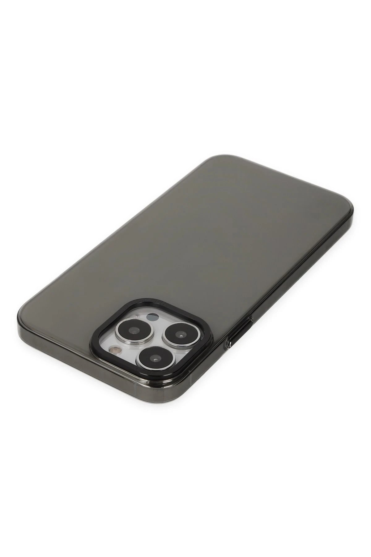 Newface iPhone 14 Pro Kılıf Anka PC Sert Metal Kapak - Siyah