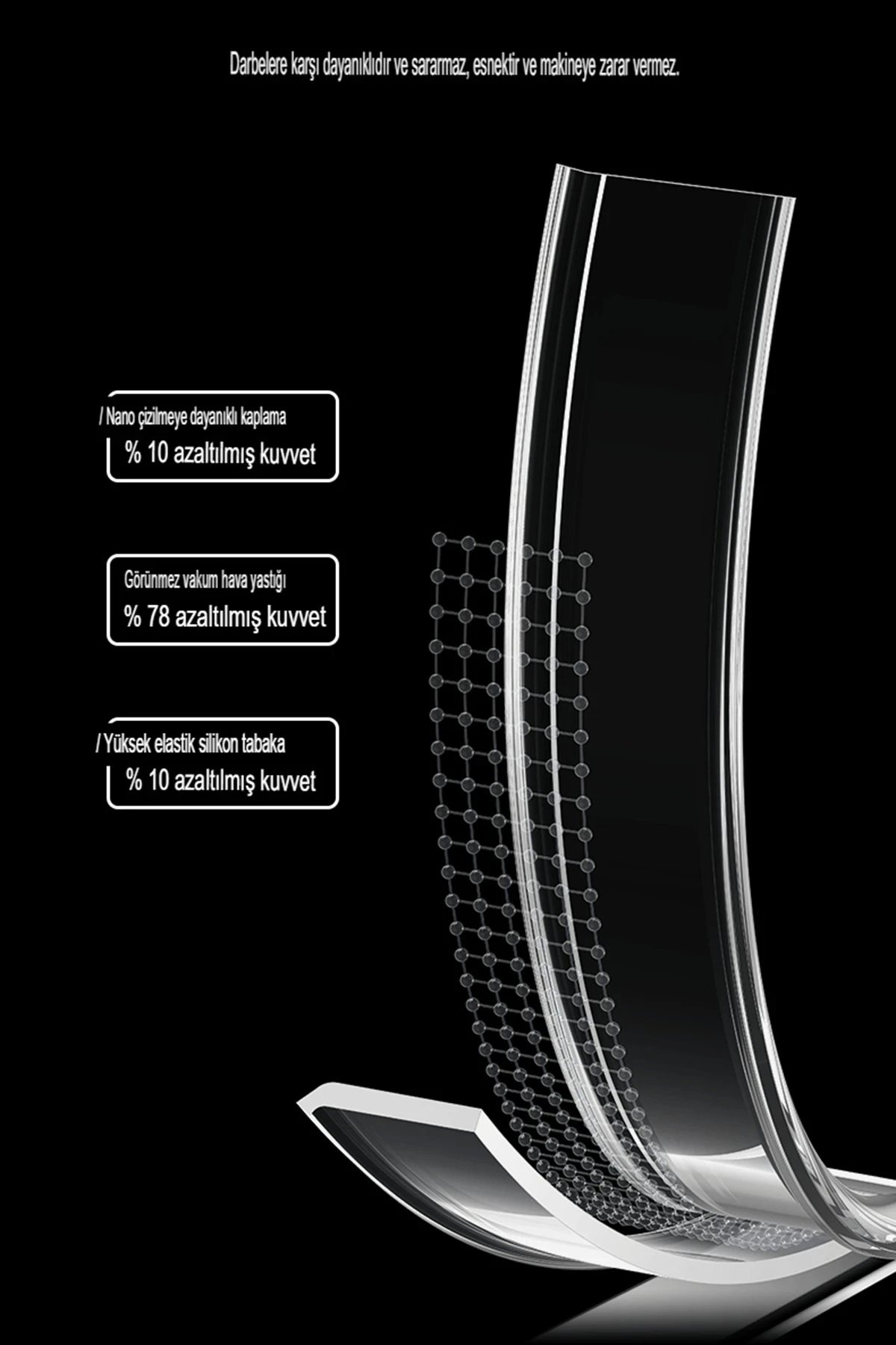 Newface iPhone 15 Pro Kılıf Tron Şeffaf Magsafe Kapak - Şeffaf