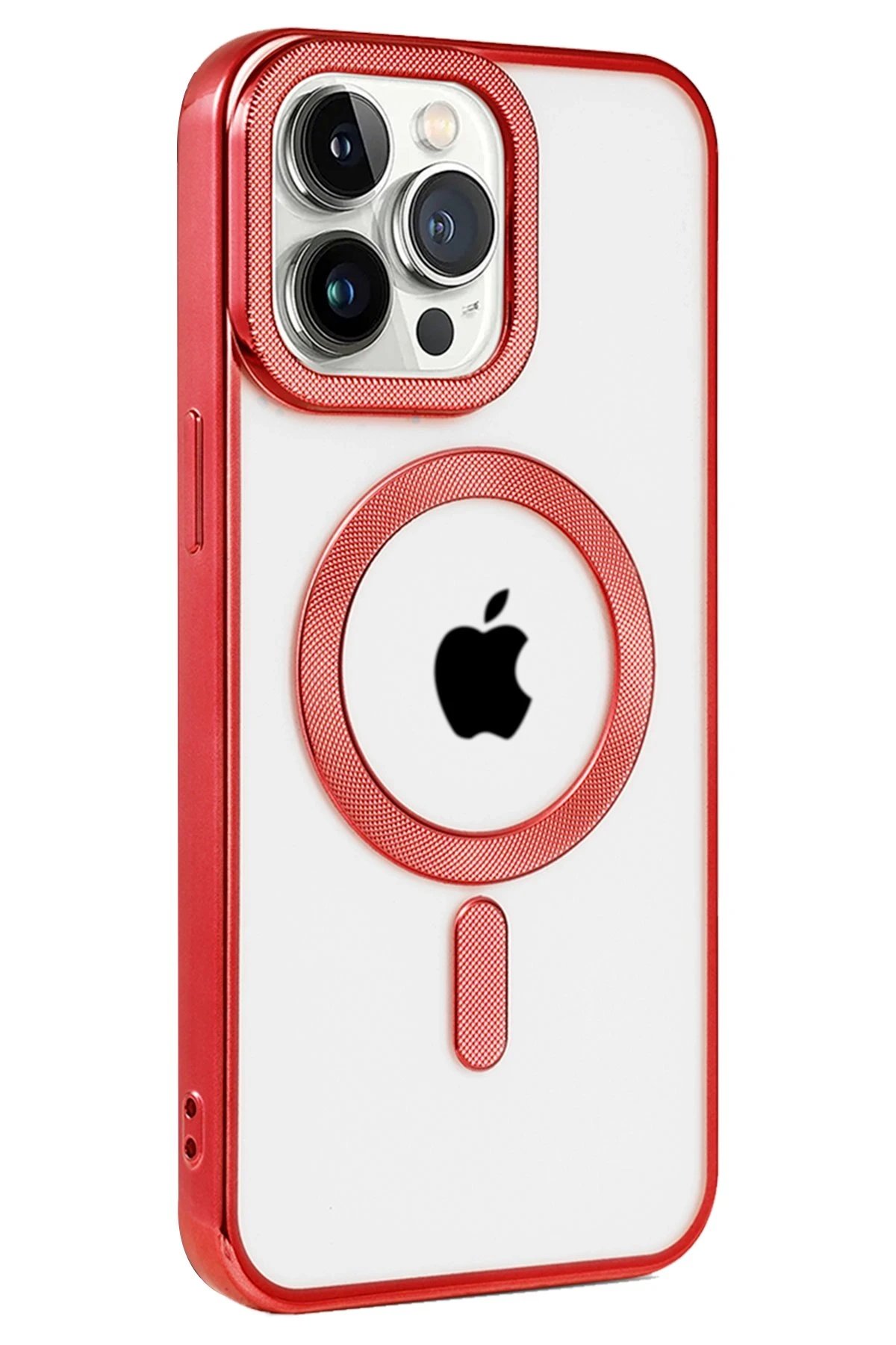 Newface iPhone 14 Pro Max Kılıf Kronos Magsafe Kapak - Kırmızı