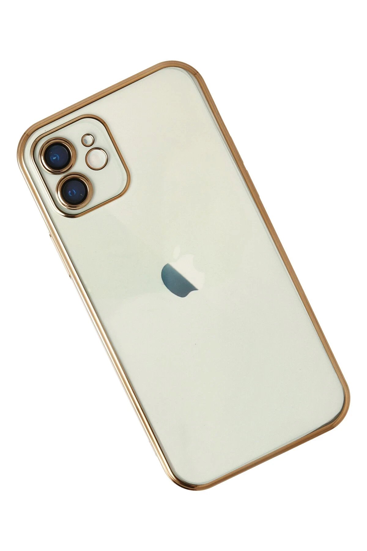 Newface iPhone 11 Kılıf Razer Lensli Silikon - Gold