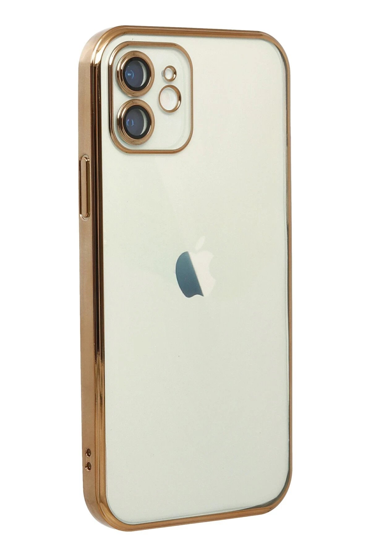 Newface iPhone 11 Kılıf Razer Lensli Silikon - Gold