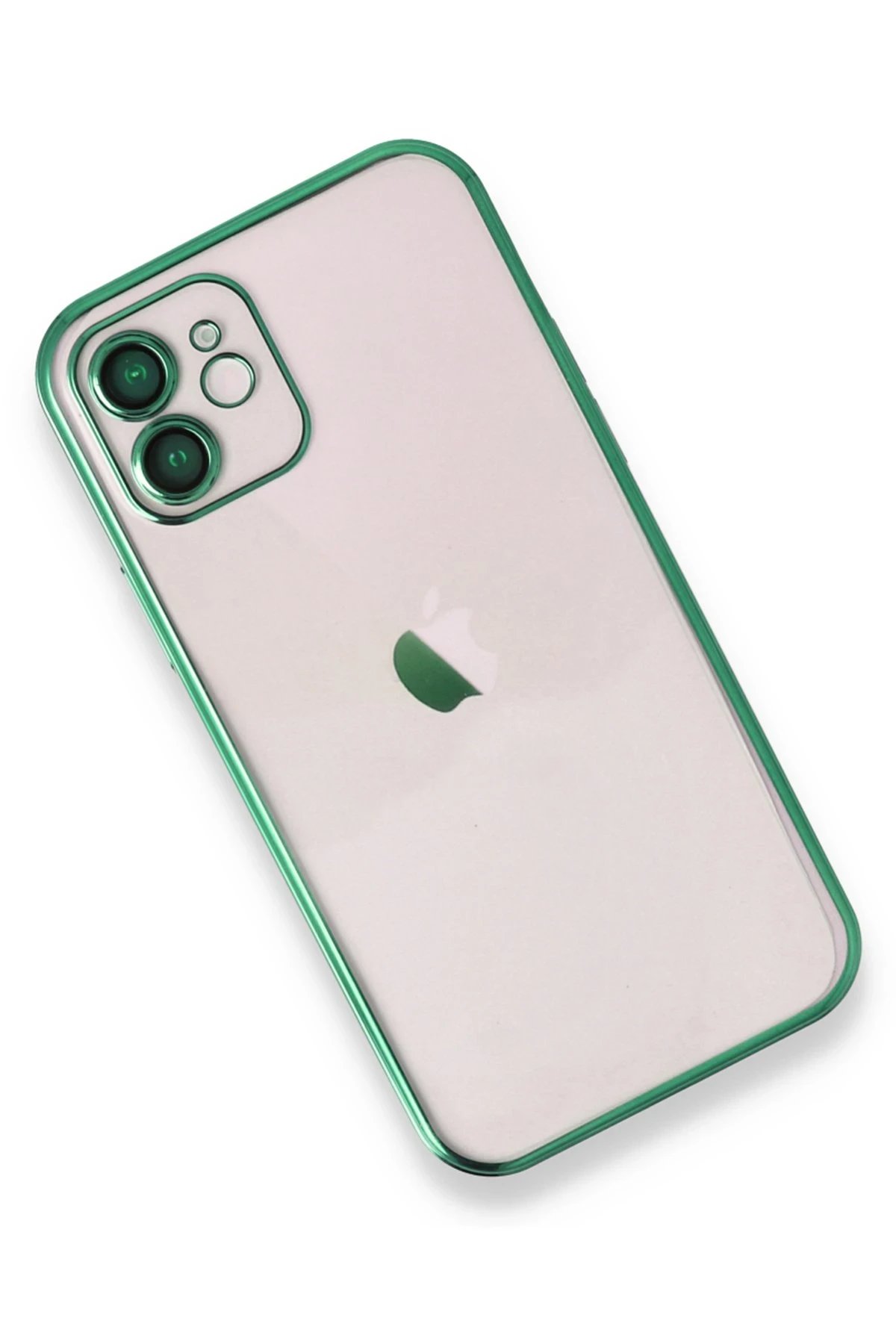 Newface iPhone 11 Kılıf Razer Lensli Silikon - Yeşil