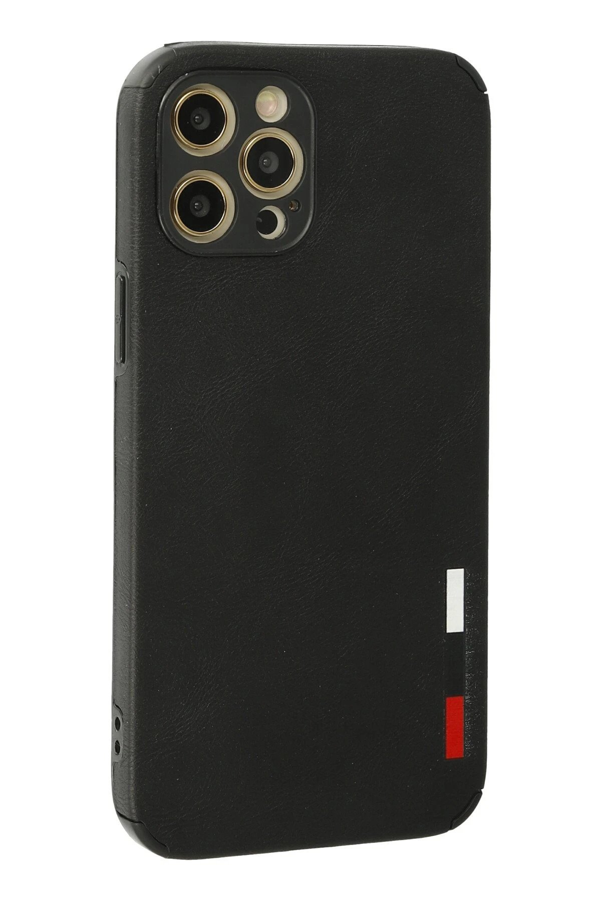 Newface iPhone 12 Pro Kılıf Loop Deri Silikon - Siyah