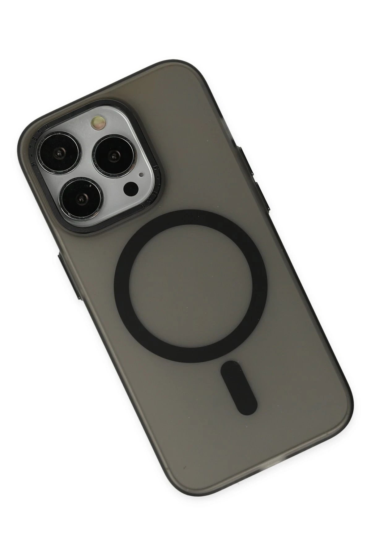 Newface iPhone 14 Pro Kılıf Lodos Magneticsafe Mat Kapak - Siyah