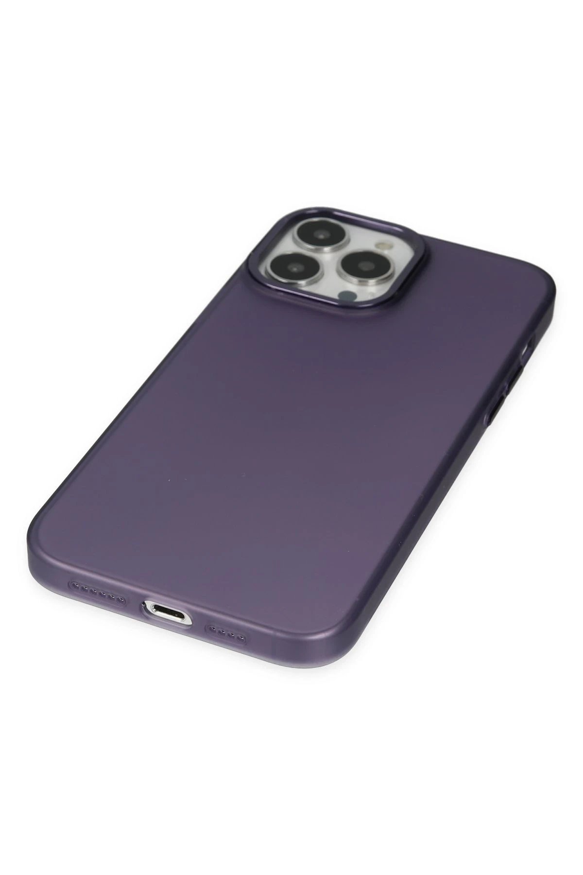 Newface iPhone 14 Pro Max Kılıf Modos Metal Kapak - Mor