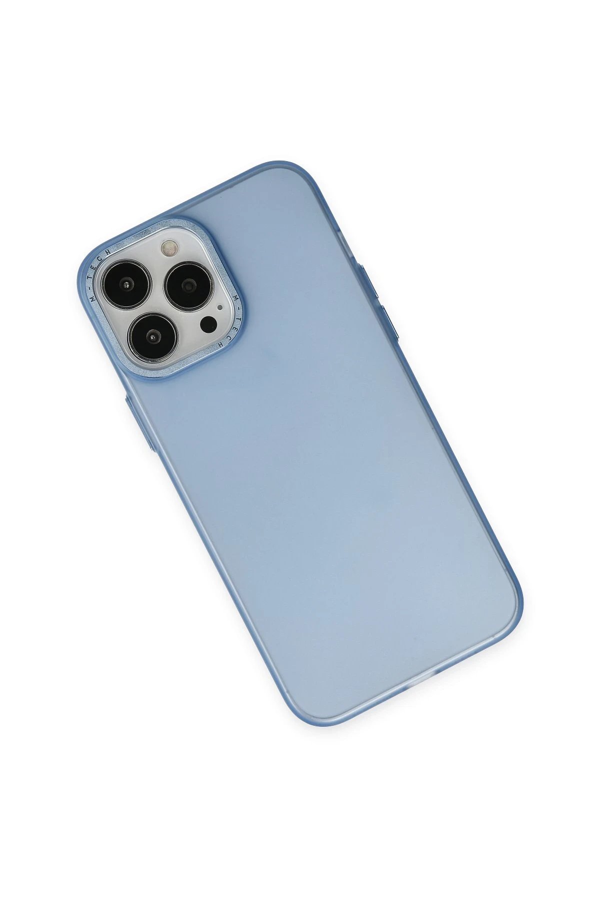 Newface iPhone 14 Pro Max Kılıf Modos Metal Kapak - Mavi