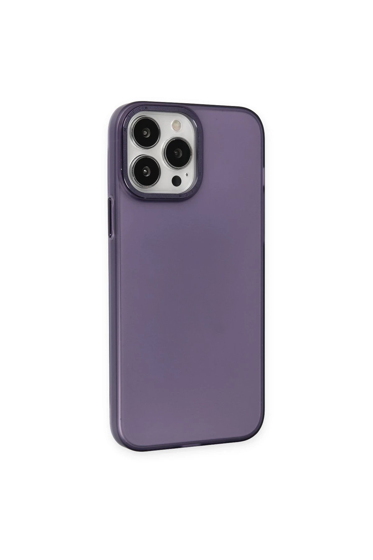 Newface iPhone 14 Pro Max Kılıf Modos Metal Kapak - Derin Mor