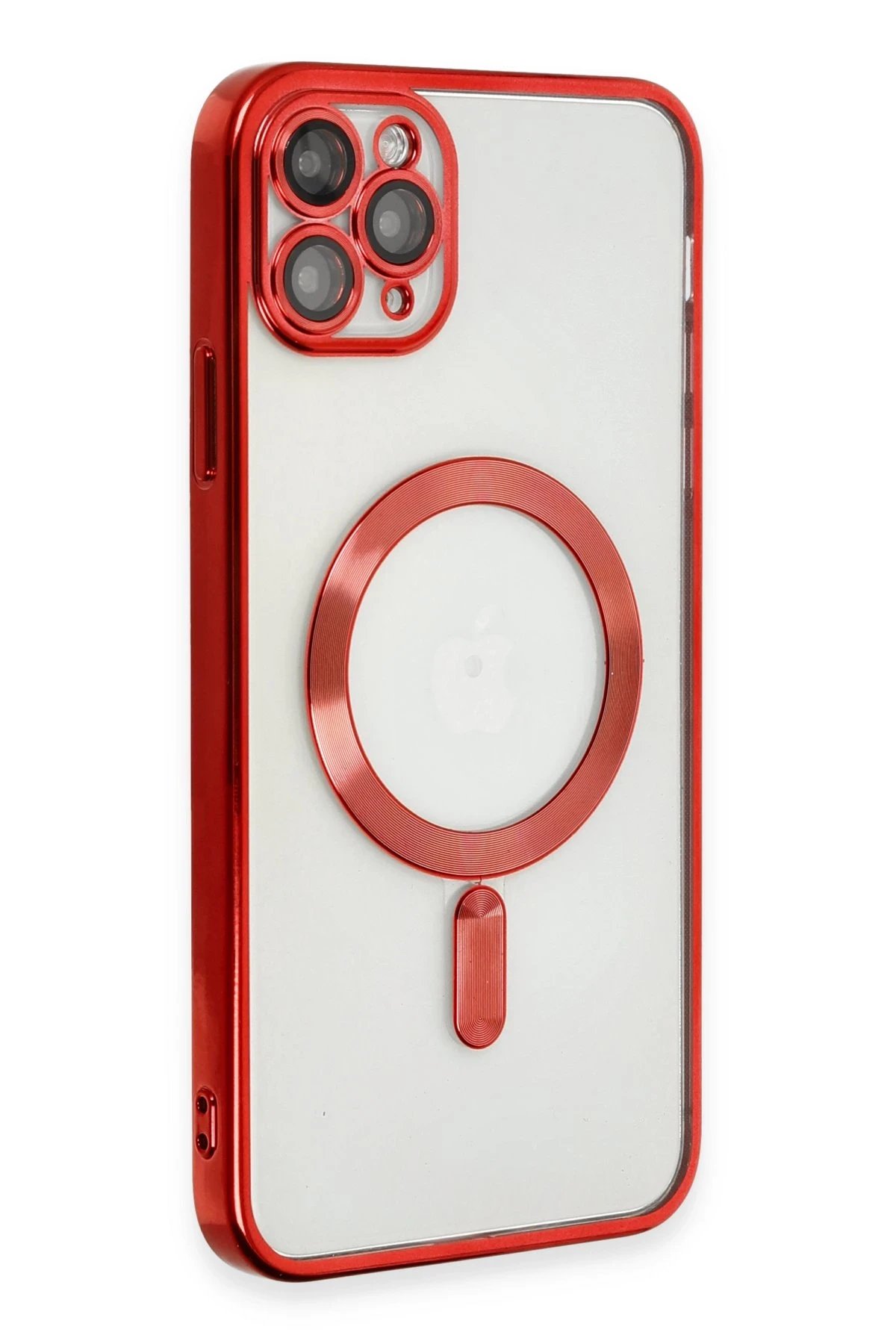 Newface iPhone 11 Pro Max Kılıf Kross Magneticsafe Kapak - Kırmızı