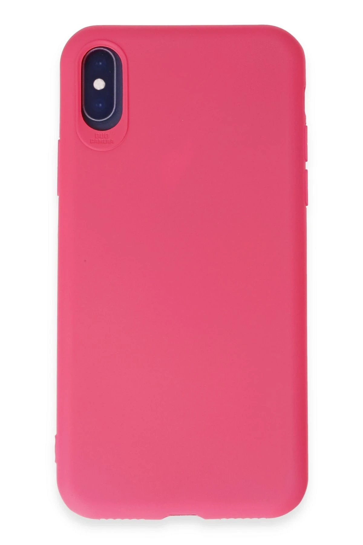 Newface iPhone X Kılıf First Silikon - Pembe