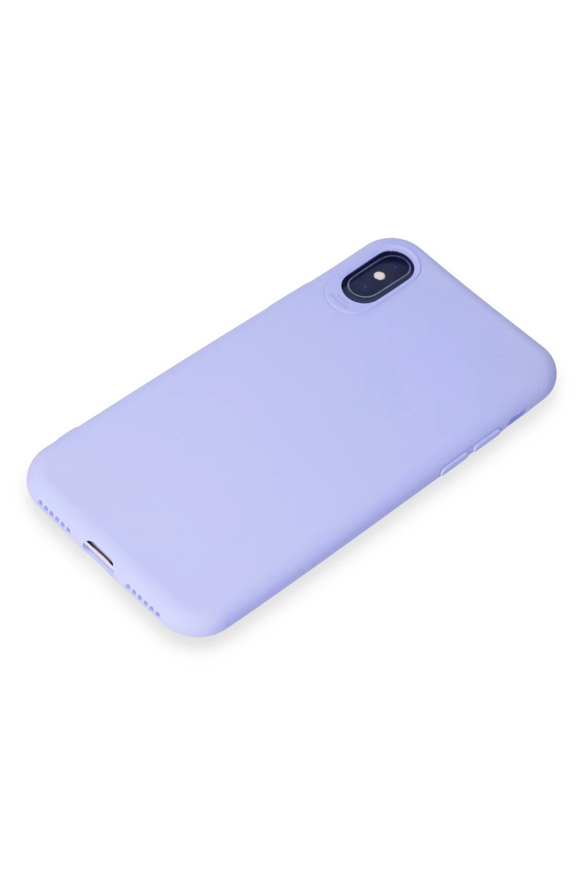 Newface iPhone X Kılıf First Silikon - Lila