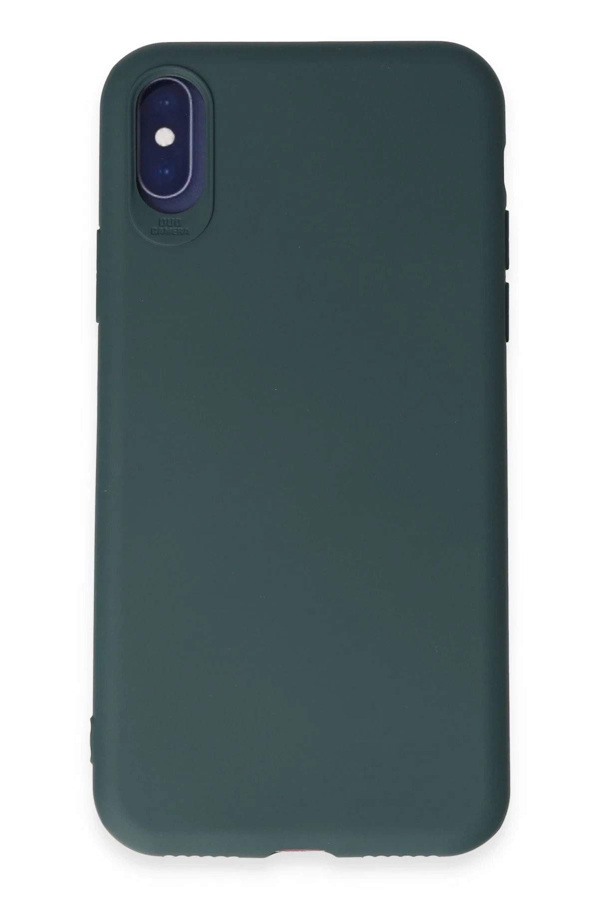 Newface iPhone X Kılıf First Silikon - Koyu Yeşil