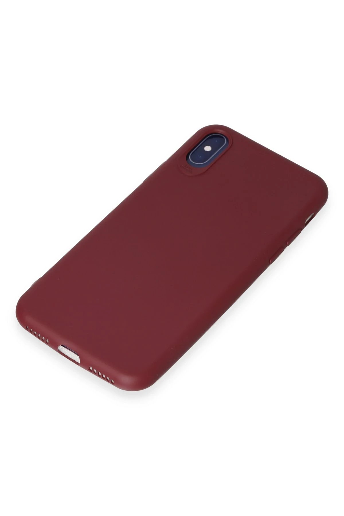 Newface iPhone X Kılıf First Silikon - Kiremit