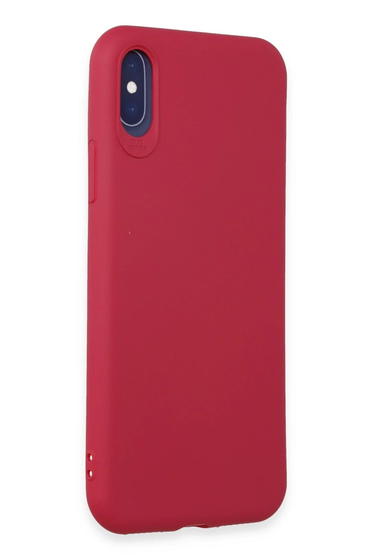 Newface iPhone X Kılıf First Silikon - Fuşya