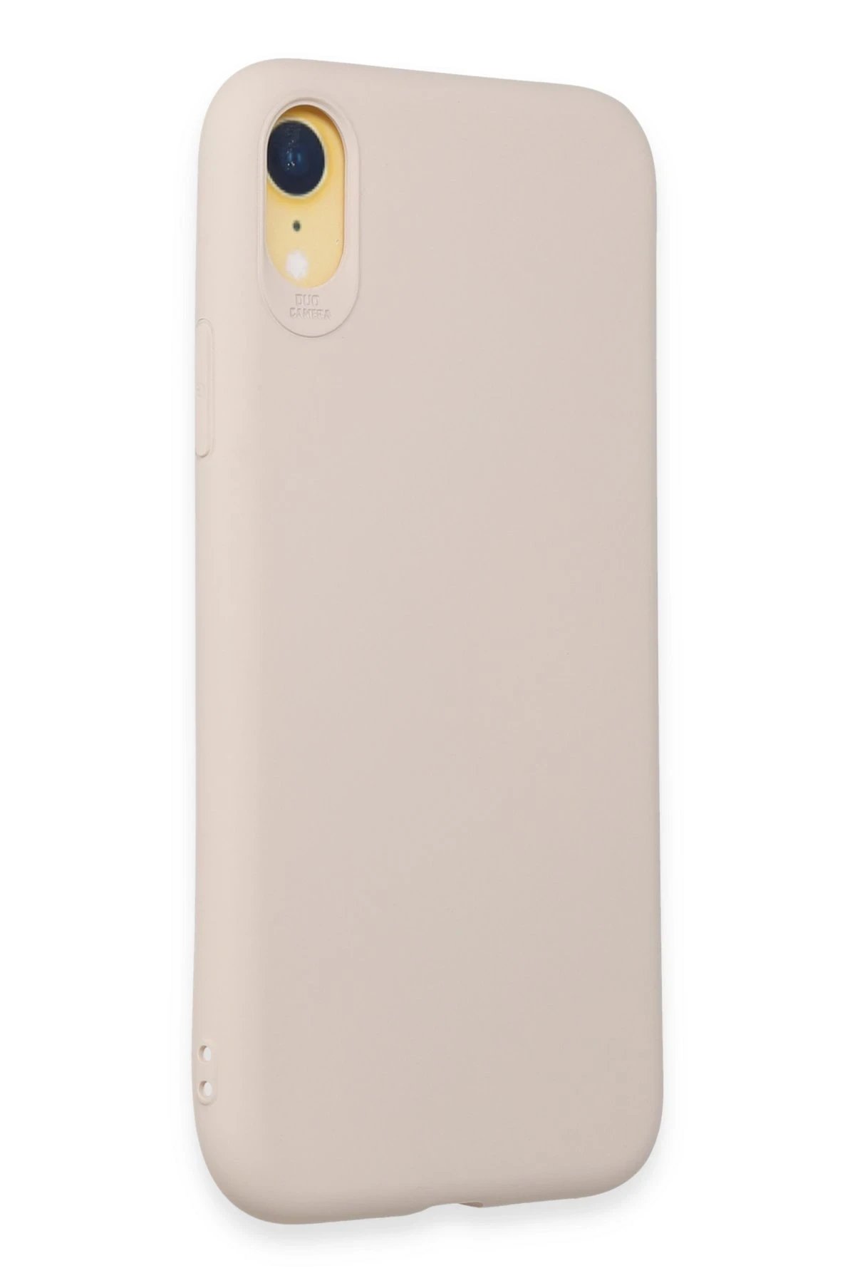 Newface iPhone XR Kılıf First Silikon - Krem