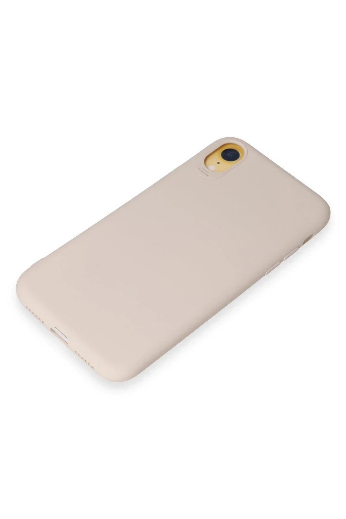 Newface iPhone XR Kılıf First Silikon - Krem