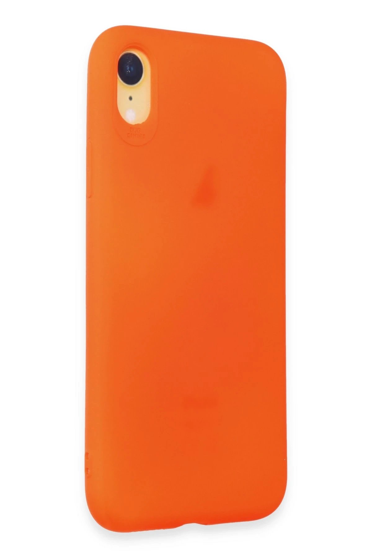 Newface iPhone XR Kılıf First Silikon - Parlak Turuncu