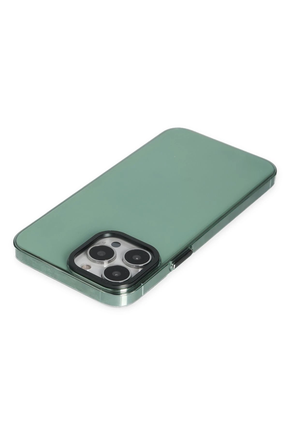 Newface iPhone 13 Pro Kılıf Anka PC Sert Metal Kapak - Yeşil