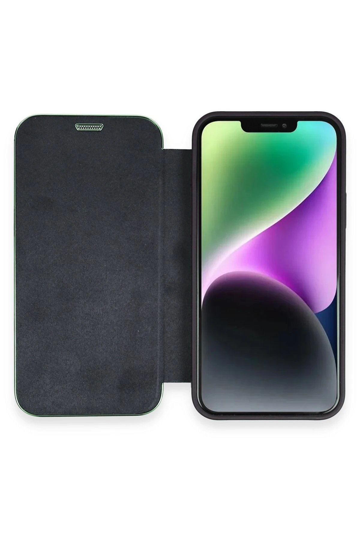 Newface iPhone 12 Kılıf Dolpin Kapaklı - Lacivert