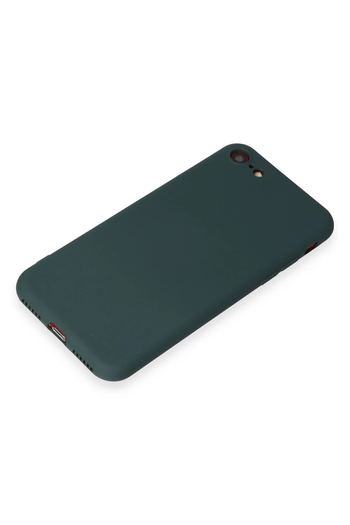 Newface iPhone 7 Kılıf First Silikon - Koyu Yeşil