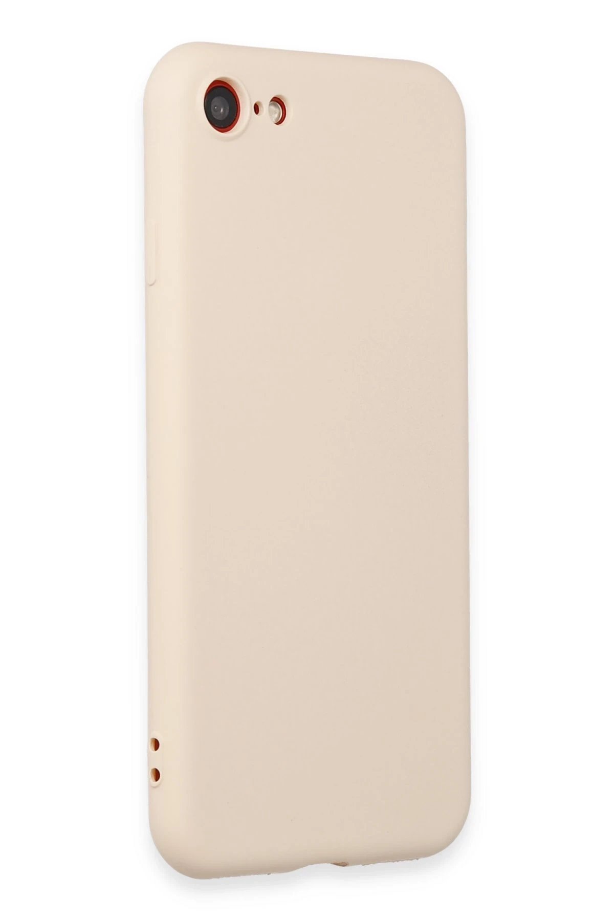 Newface iPhone 7 Kılıf First Silikon - Krem