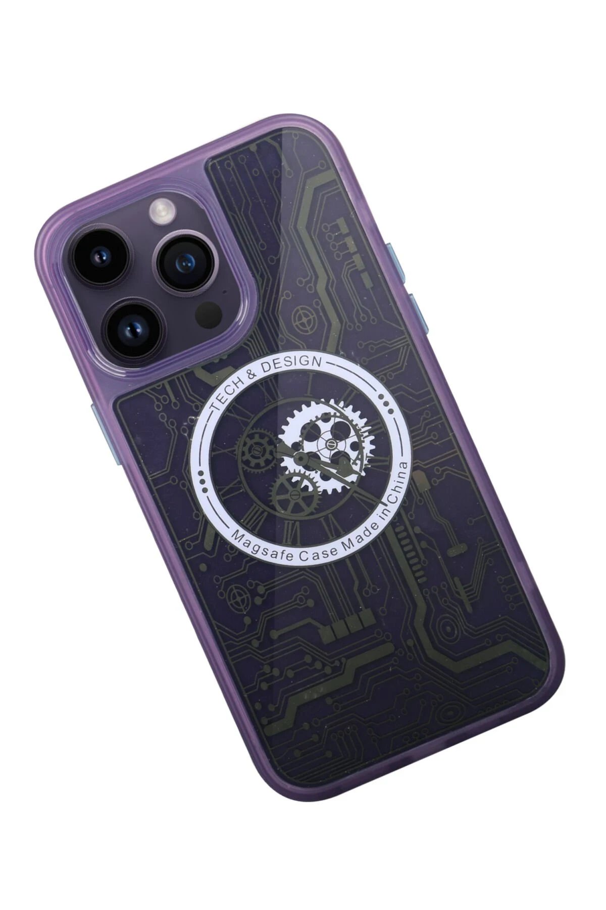 Newface iPhone 14 Pro Kılıf Magic Magneticsafe Silikon - Derin Mor