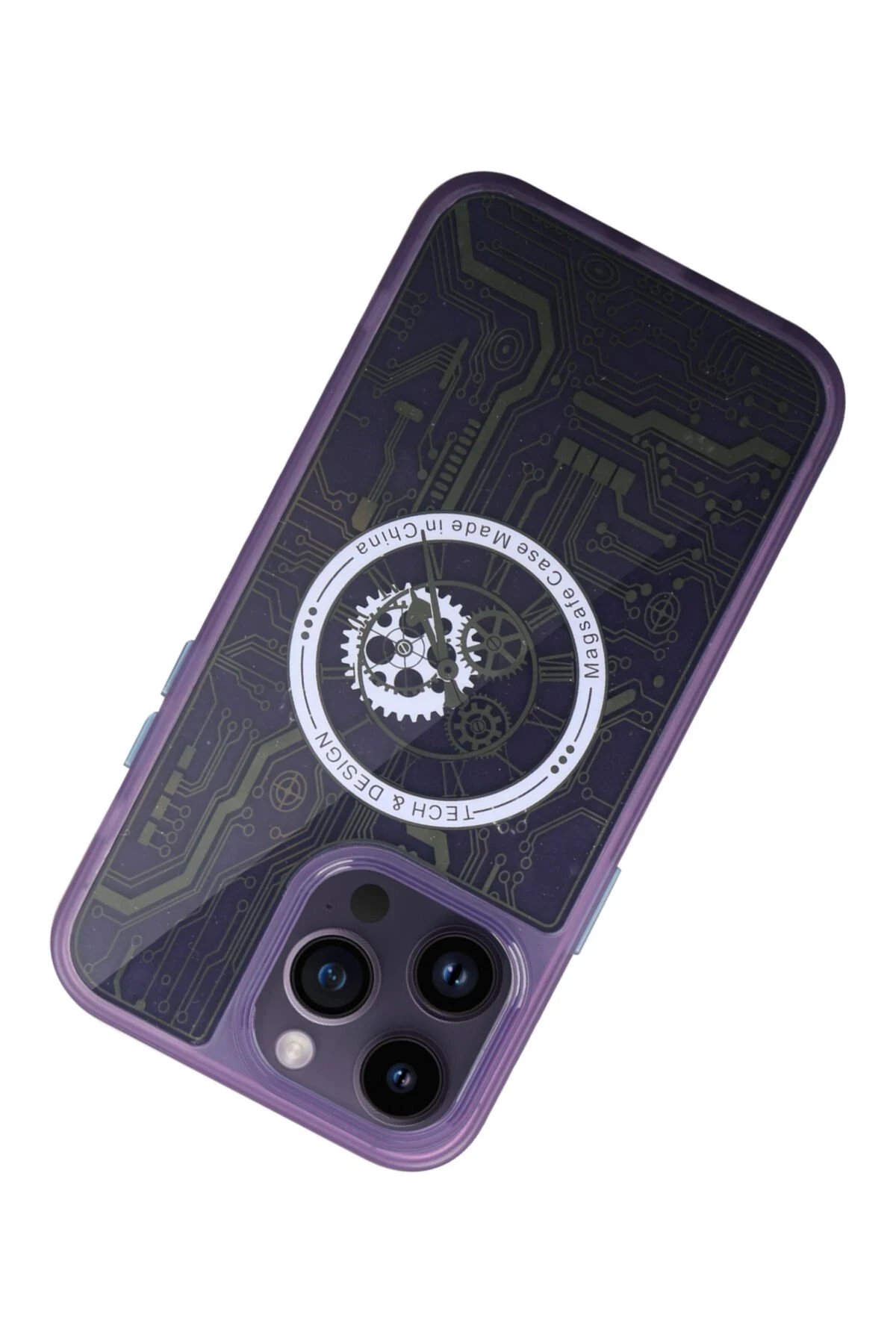 Newface iPhone 14 Pro Kılıf Magic Magneticsafe Silikon - Derin Mor