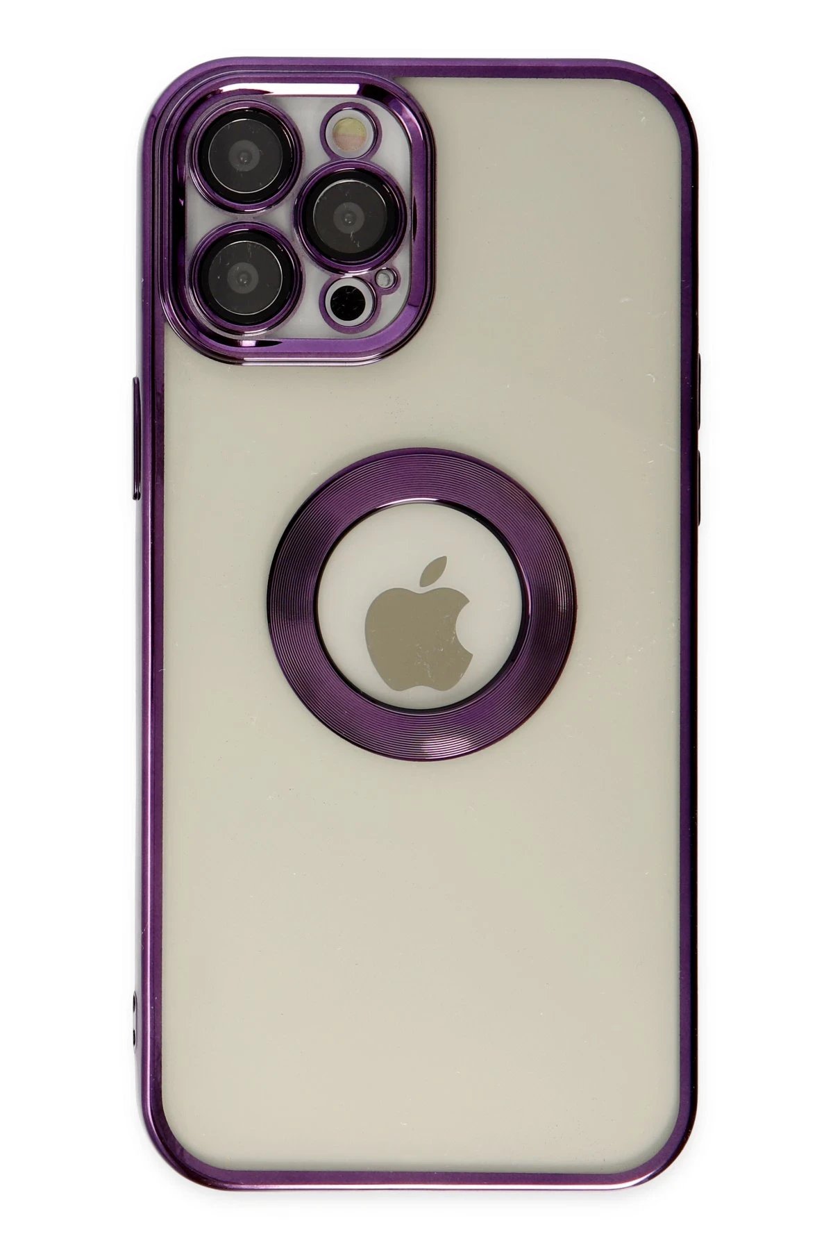 Newface iPhone 12 Pro Max Kılıf Slot Silikon - Mor