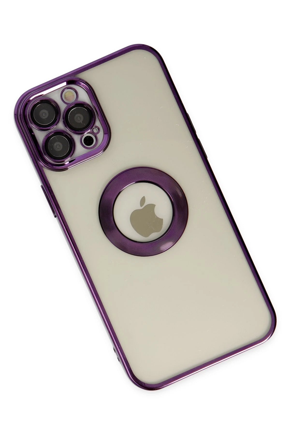 Newface iPhone 12 Pro Max Kılıf Slot Silikon - Mor