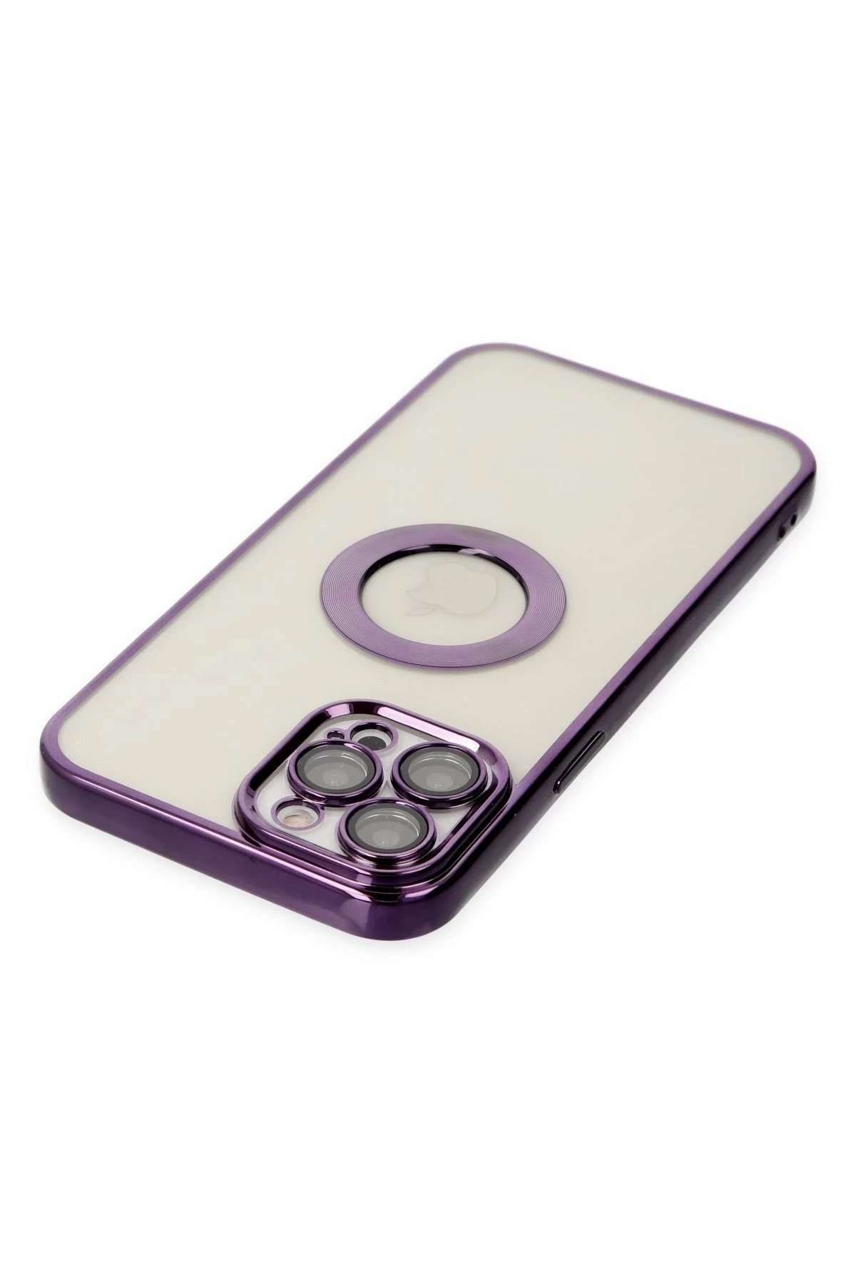 Newface iPhone 12 Pro Max Kılıf Slot Silikon - Mor